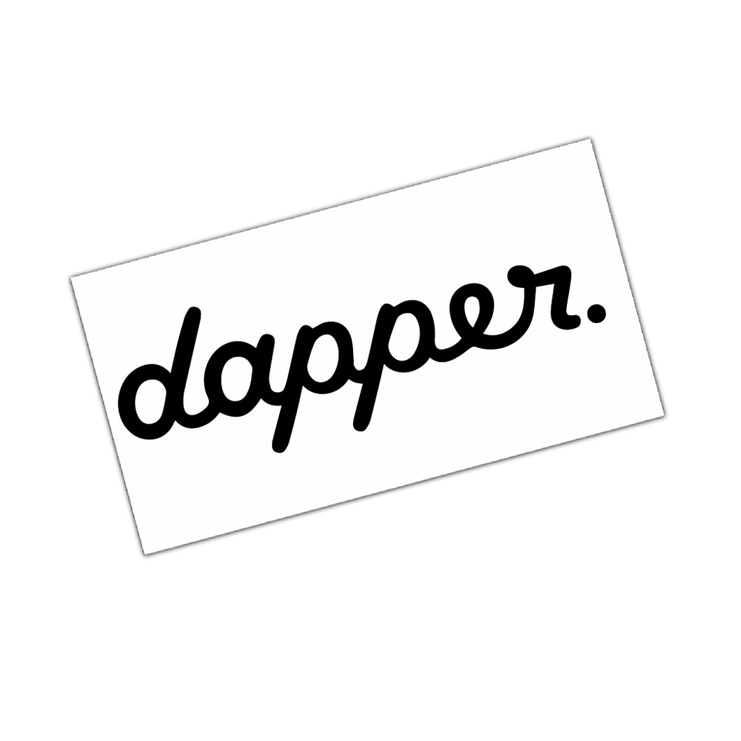 dapper. - Aufkleber