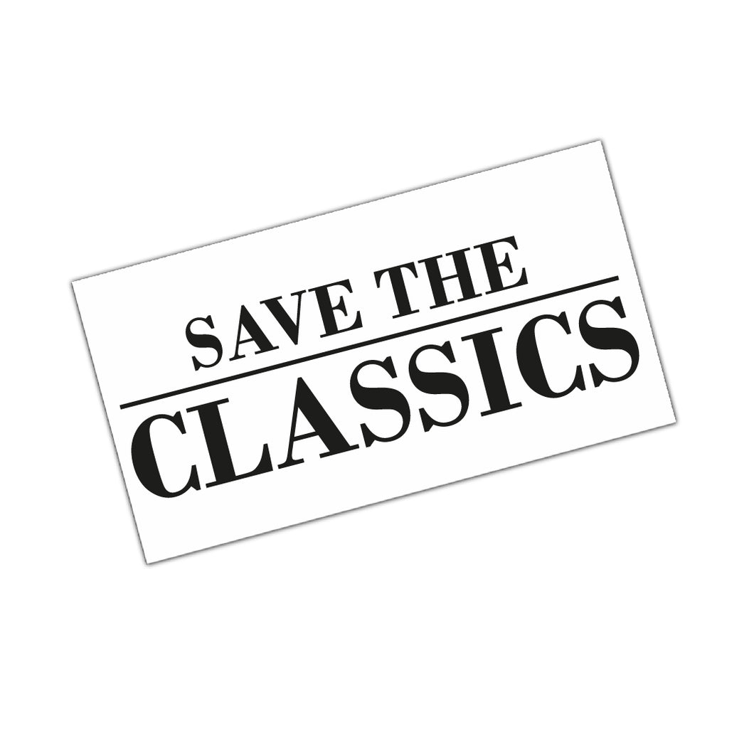 Save the Classics - Aufkleber