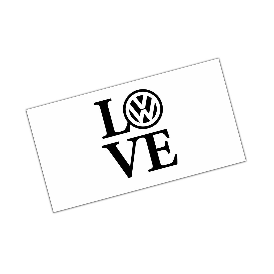 VW Love - Aufkleber