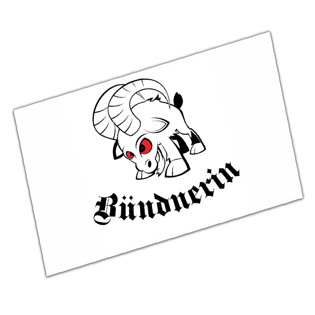 Bündnerin - Aufkleber